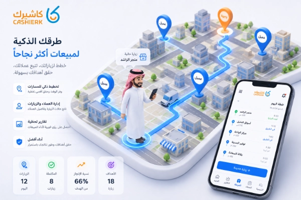 تتبع مواقع مندوبين المبيعات GPS لحظيًا